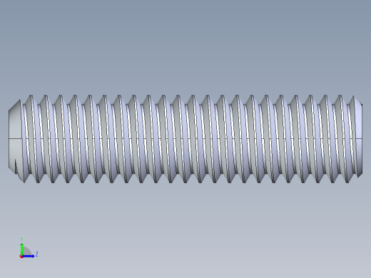 UNC 平头紧定螺钉-UNC SET SCREW 0.375 x1.500.STEP左视缩略图