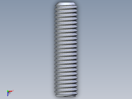 UNC 平头紧定螺钉-UNC SET SCREW 0.375 x1.500.STEP俯视缩略图