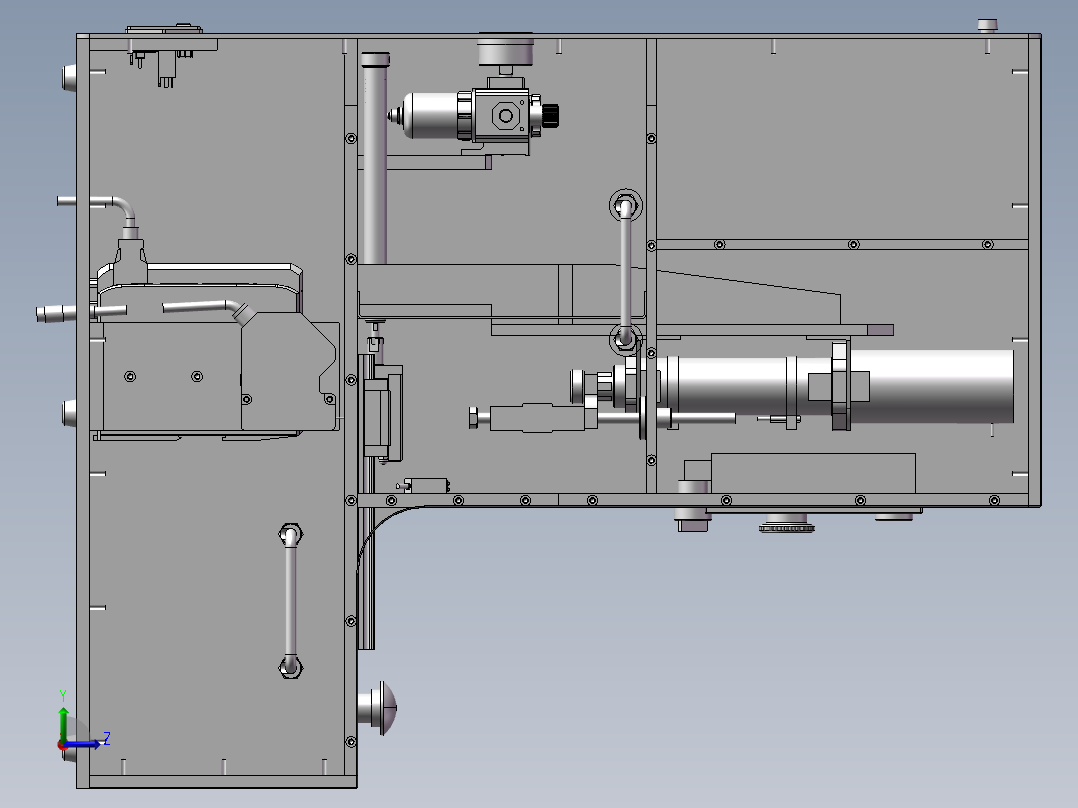 系列急停按钮行程及压力测试设备左视图