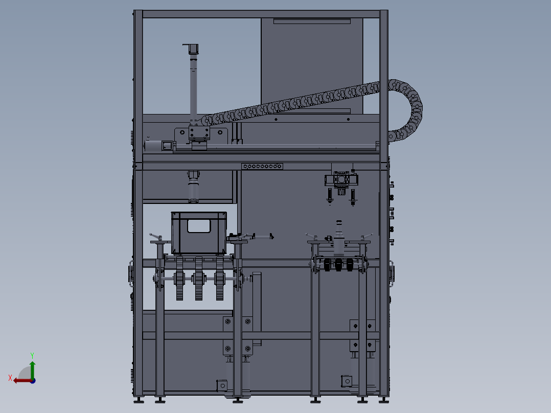 啤酒自动装箱后视图