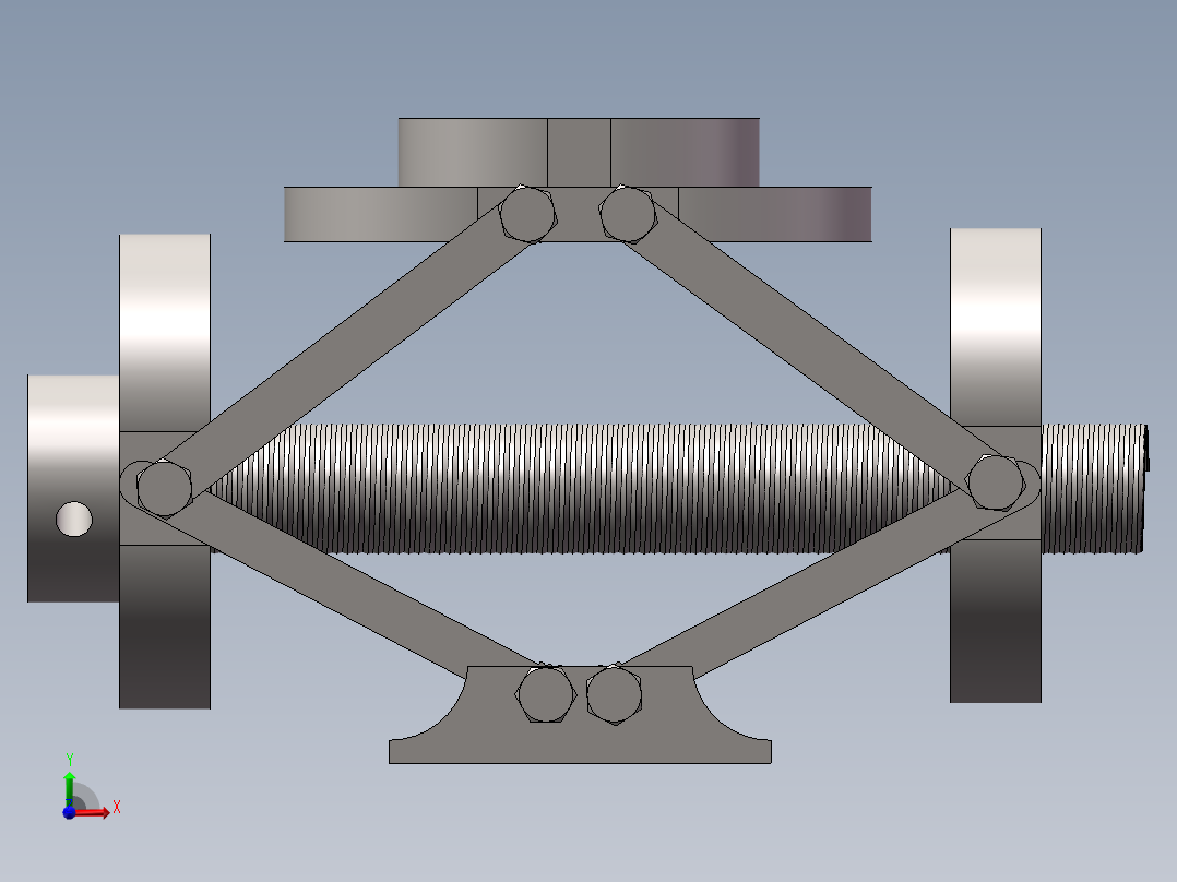 剪式千斤顶前视图
