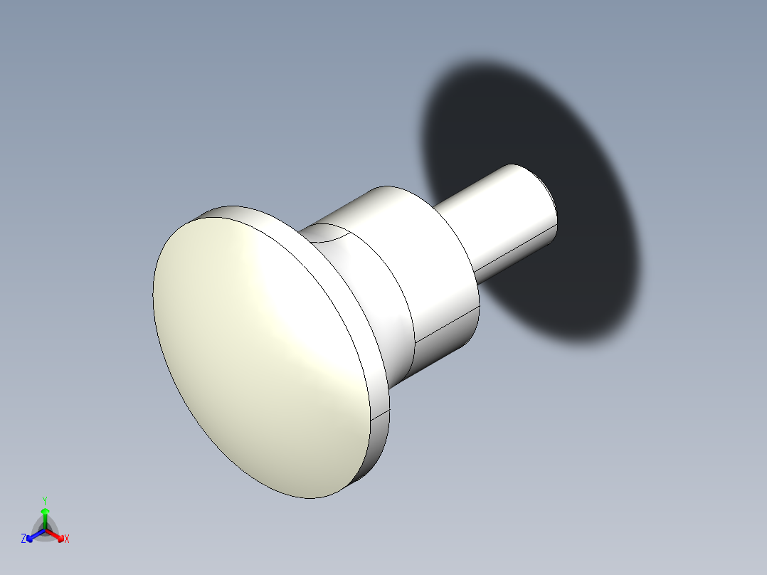 手輪把手2454(B)-3D多系列多零件图纸模型主视图