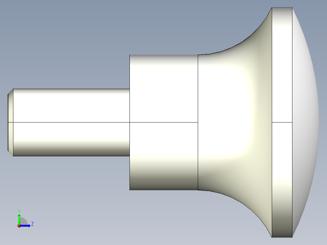 手輪把手2454(B)-3D多系列多零件图纸模型左视图