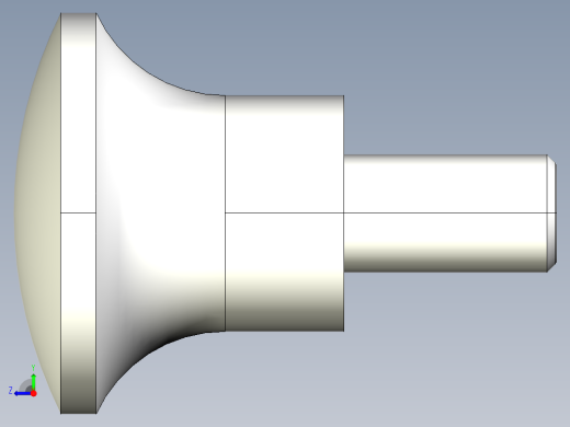 手輪把手2454(B)-3D多系列多零件图纸模型右视缩略图
