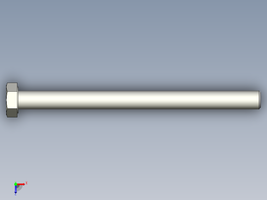 螺钉-DIN_931-M10x1.5x130_16.stp俯视缩略图