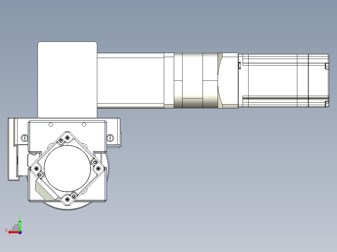 威洛博直线电机模组EB6ZR-L140-S180-LZ575K-Z575K-MS3后视图