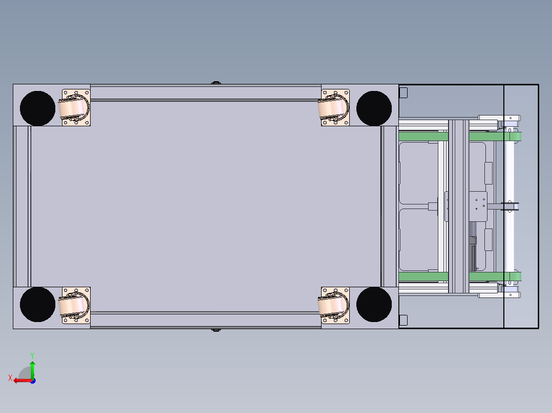 TRAY盘上料机后视图