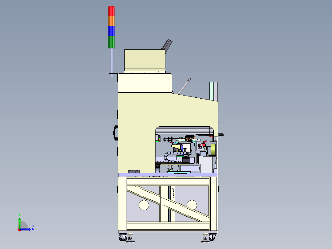 多工位FOG本压设备sw18可编辑左视图