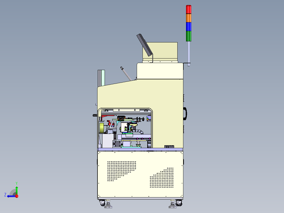 多工位FOG本压设备sw18可编辑右视图