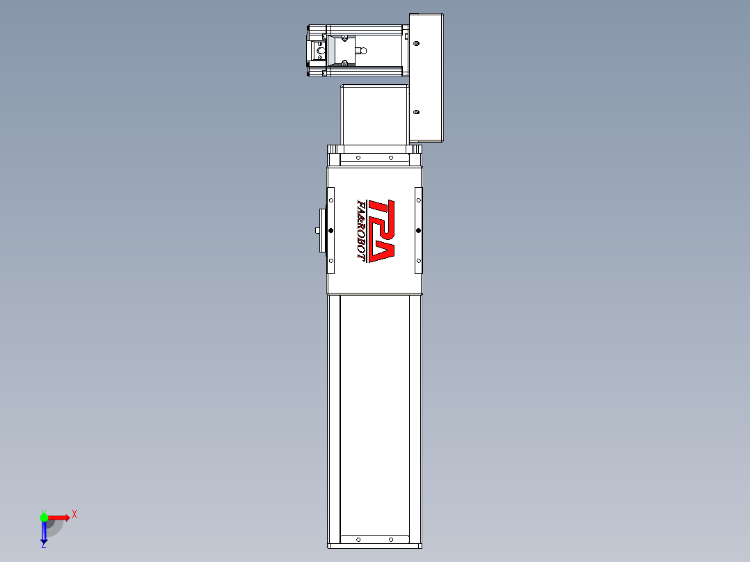 同步带全封闭直线模组TPA-HCB-110D-90-L250-ML-C-P40-N3俯视图