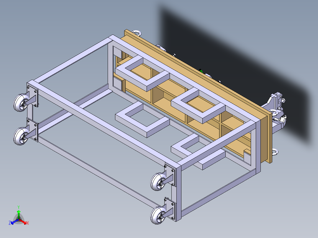 汽车钣金件的固定定位夹具正等轴测图