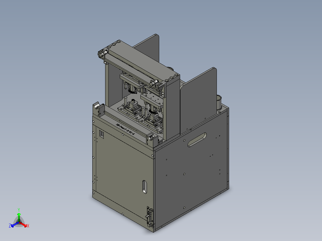 自动化齿轮装配机（组装机）正等轴测图