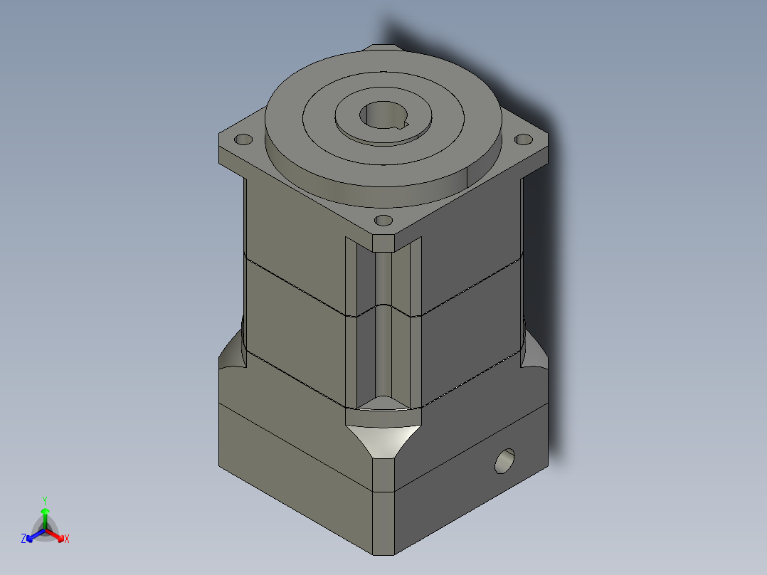 斜齿孔PGH115-L2 19-70-90-M5.STEP正等轴测图