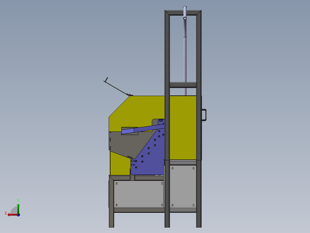 步进送料机后视图