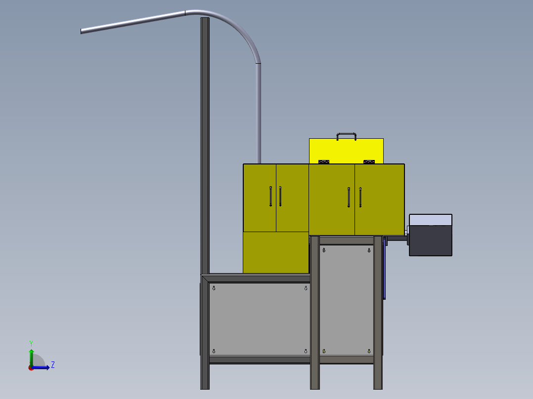 步进送料机左视图