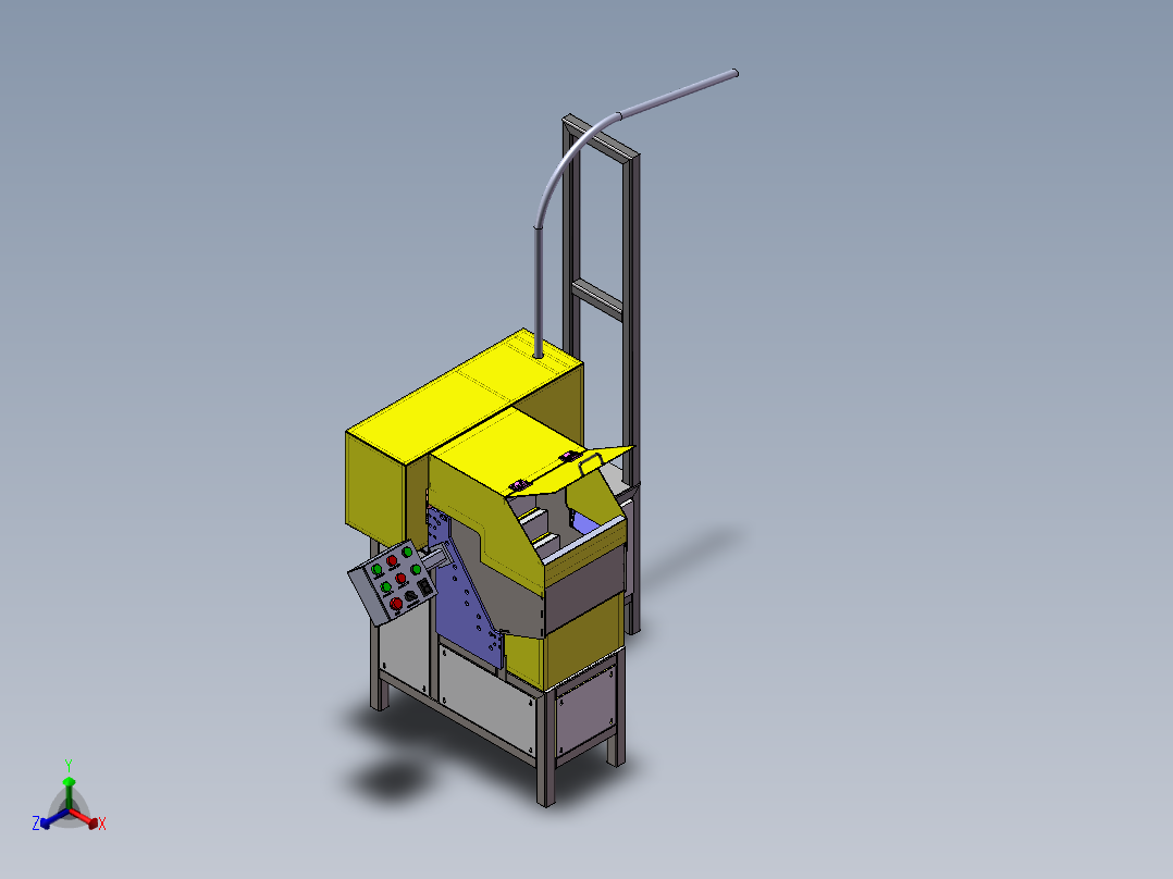 步进送料机正等轴测图