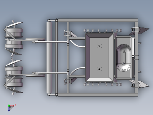 花生播种施肥一体机100俯视缩略图