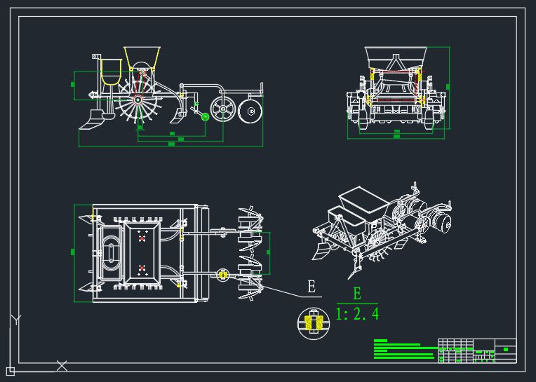 花生播种施肥一体机100