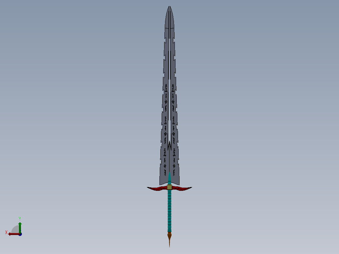 剑、宝剑(40)后视图