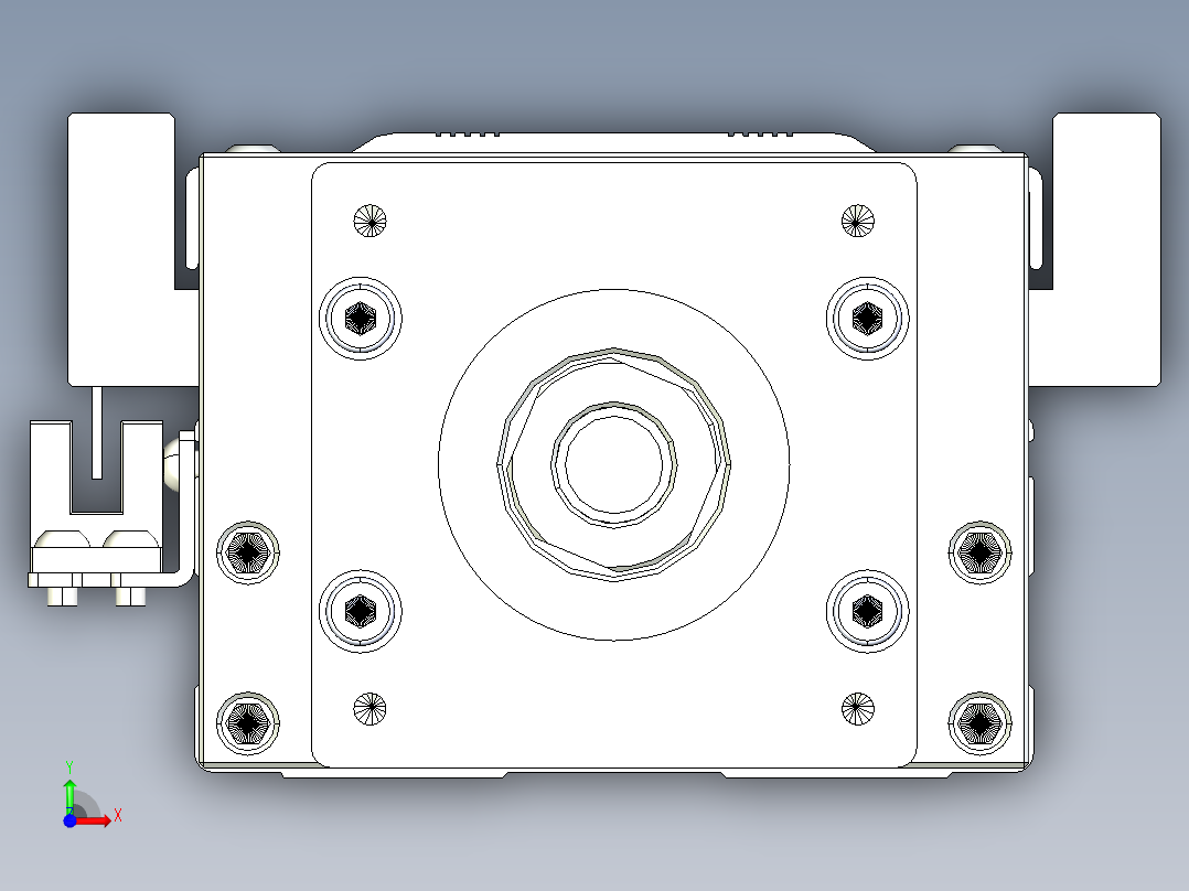 TPA-KNR-86E-1610C-L250A1-M-BJ60-N3线性模块铝制底座前视图