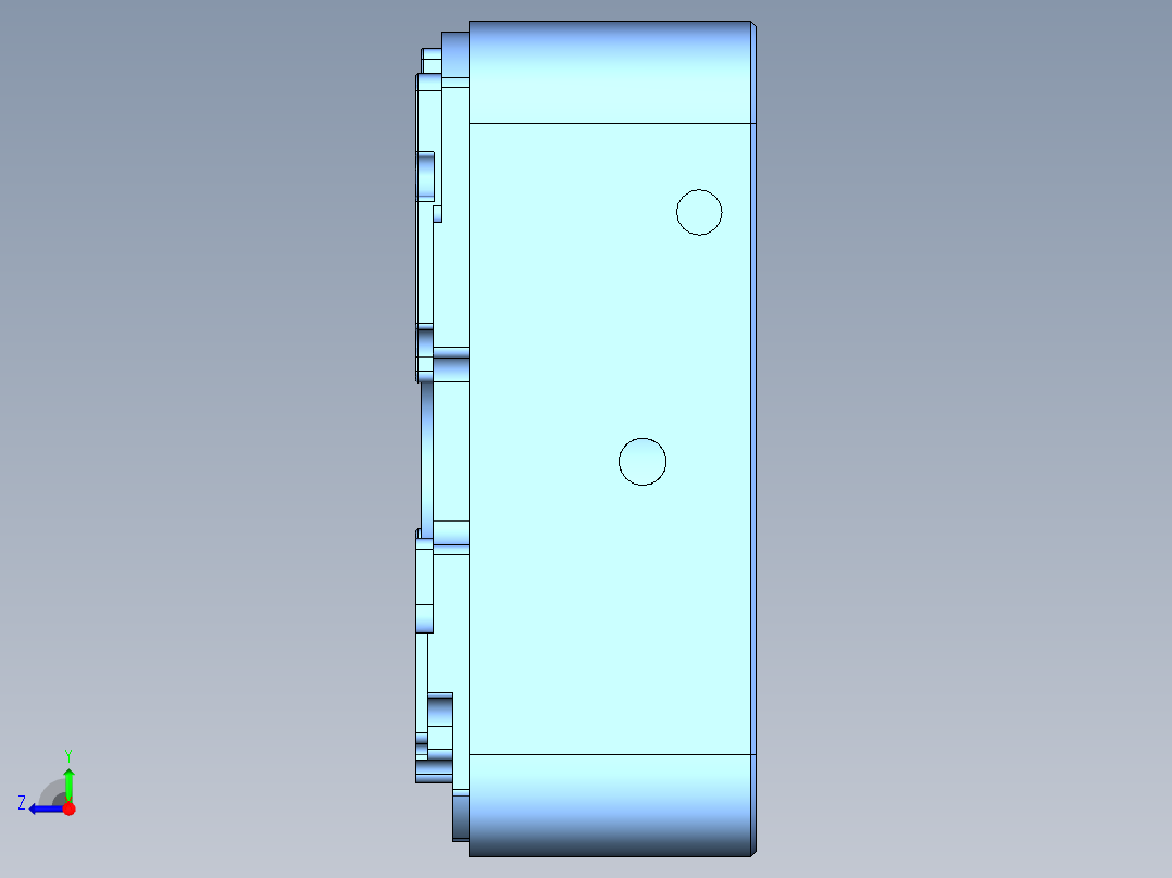 S1-CNC5笔记本CNC工装夹具三维模型-0119右视图