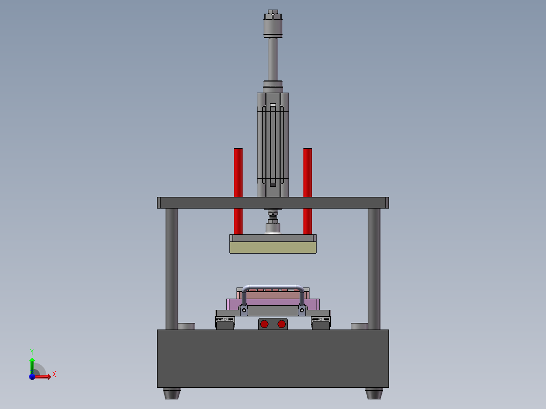 半自动散热片组装设备sw17可编辑前视图