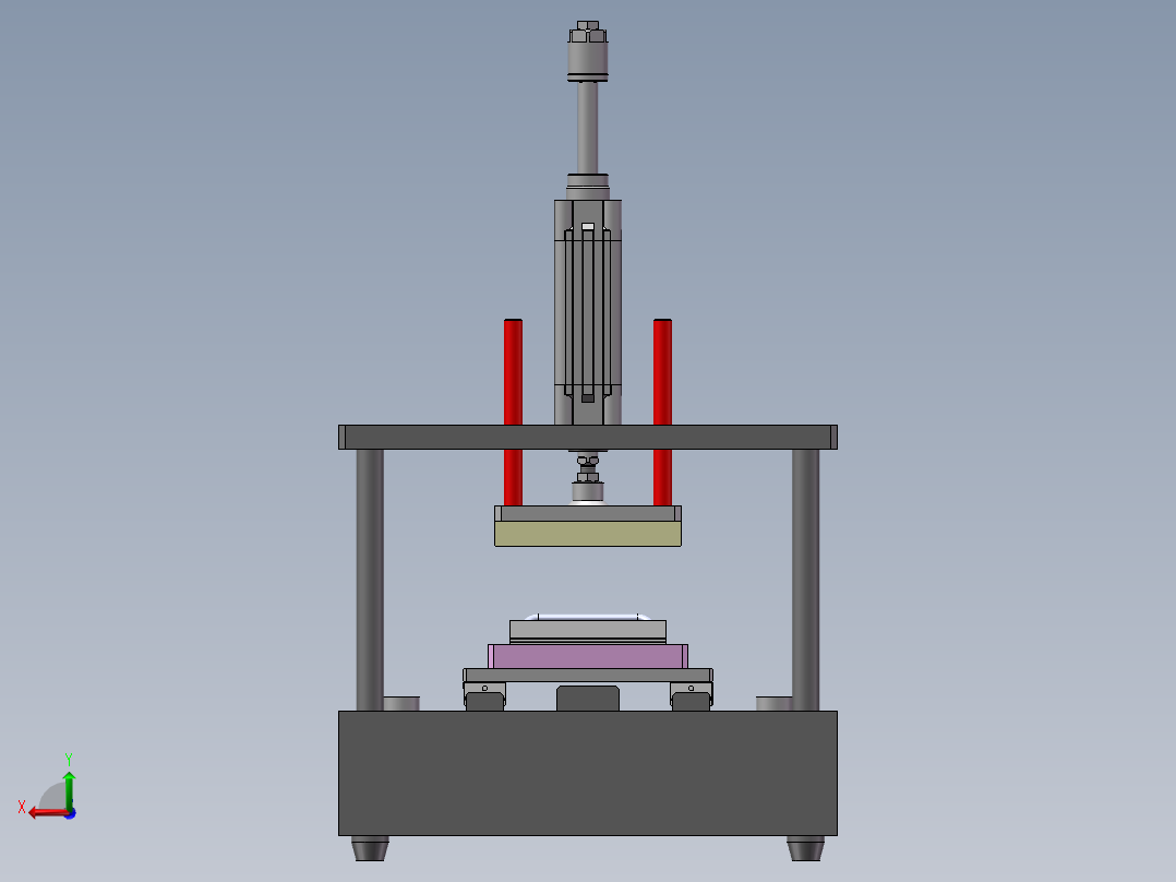 半自动散热片组装设备sw17可编辑后视图