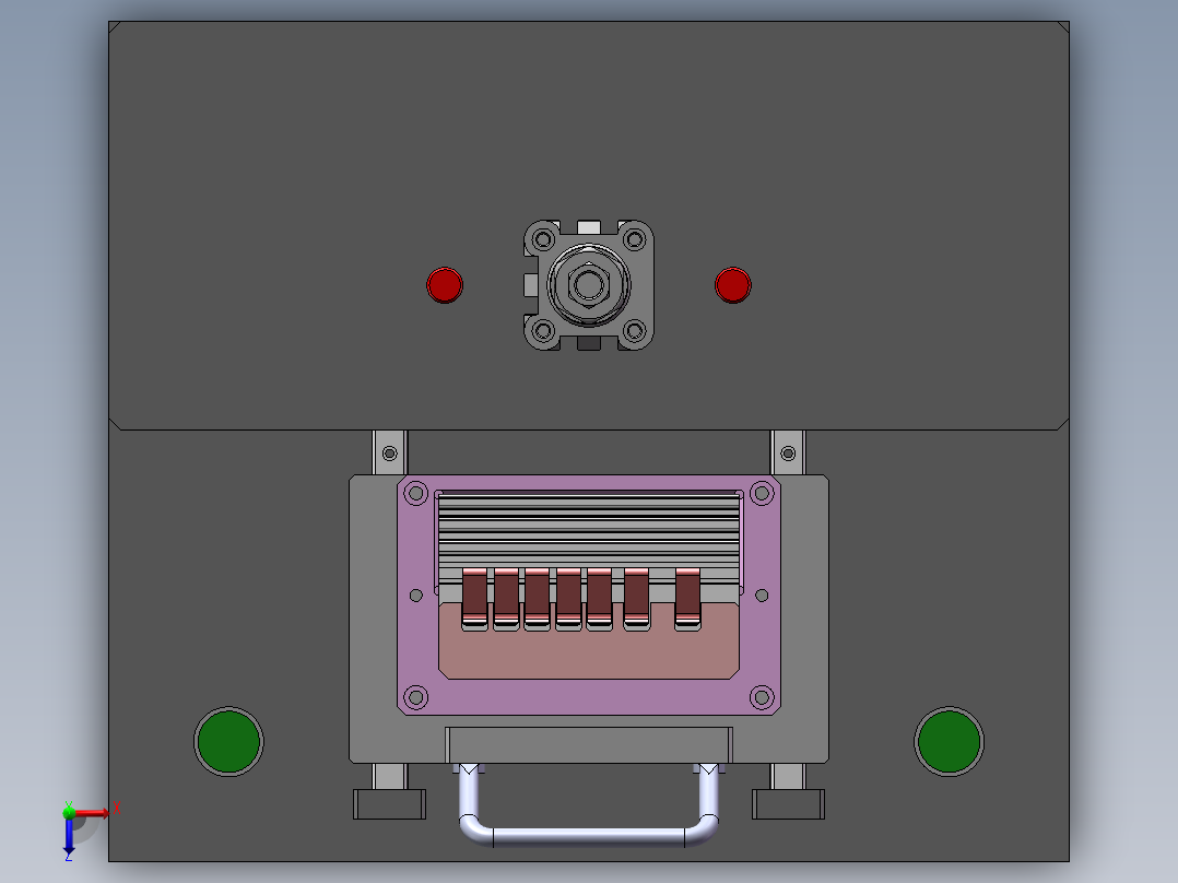 半自动散热片组装设备sw17可编辑俯视图