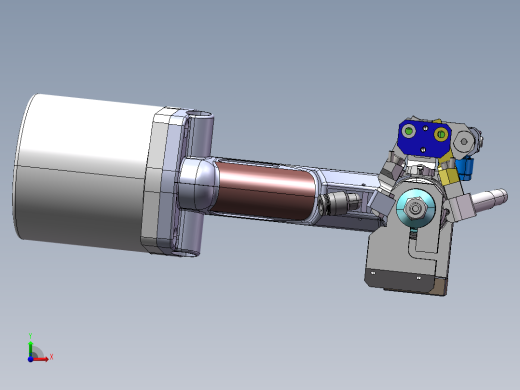 门板自动钻孔拉钉机构（sw19可编辑+工程图）前视缩略图