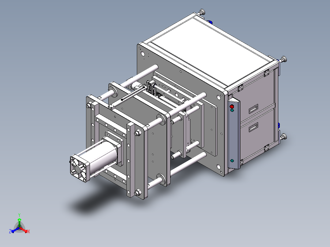 1.5T压机带加热sw20正等轴测图