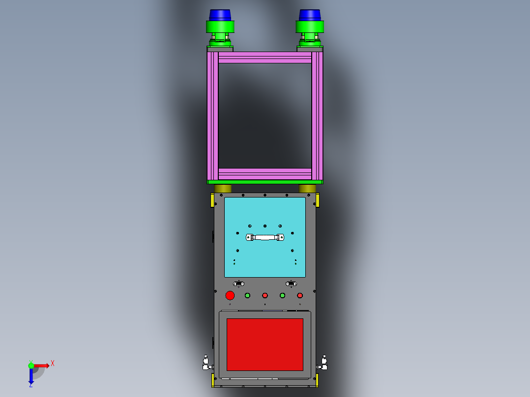 手机检测设备sw20可编辑俯视图