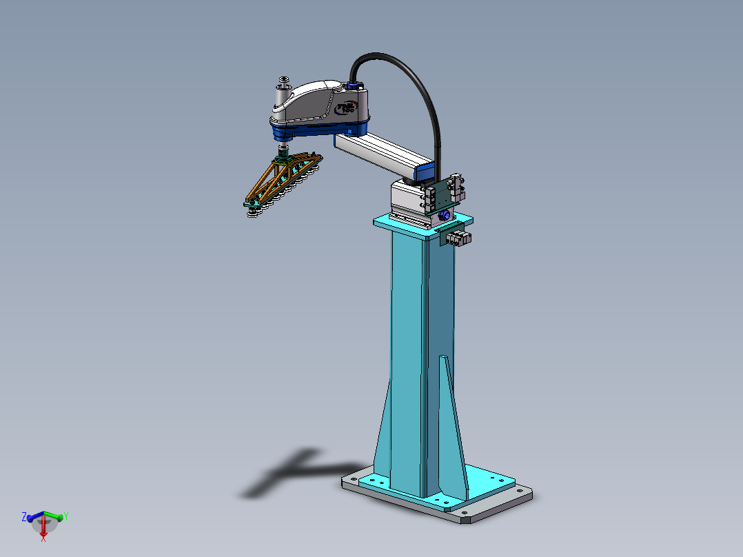 四轴机器人组件sw23可编辑