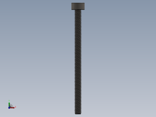 Screw_DIN_912_M2x30F_A2.SLDPRT公制内六角螺钉前视缩略图