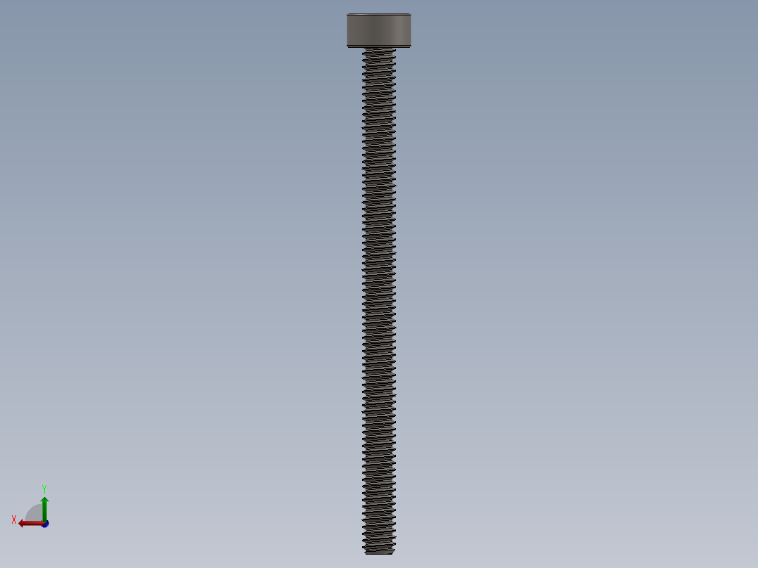 Screw_DIN_912_M2x30F_A2.SLDPRT公制内六角螺钉后视图