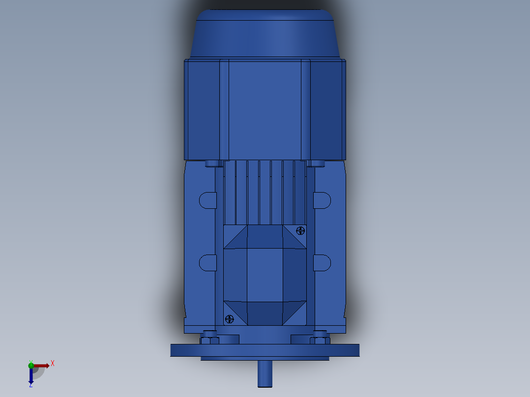 NMRV+UD组合型调速减速机 9款俯视图