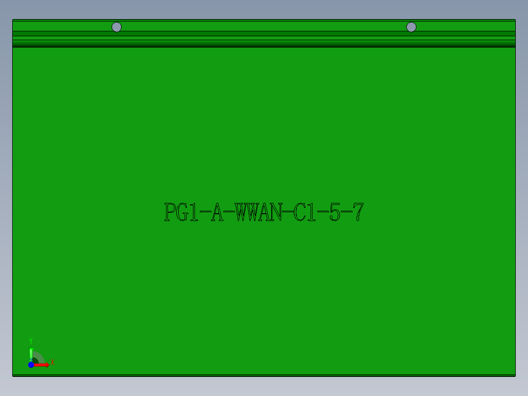 小尺寸电脑飞面开粗程序模型前视图