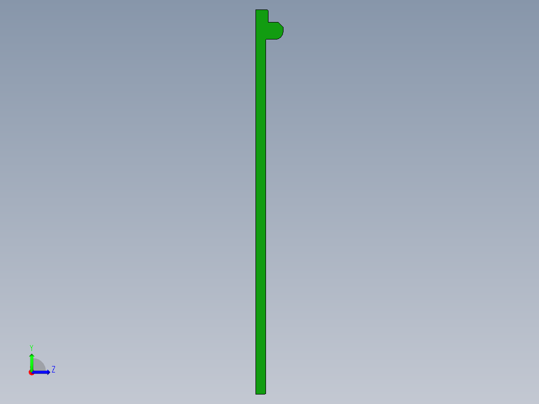 小尺寸电脑飞面开粗程序模型左视图