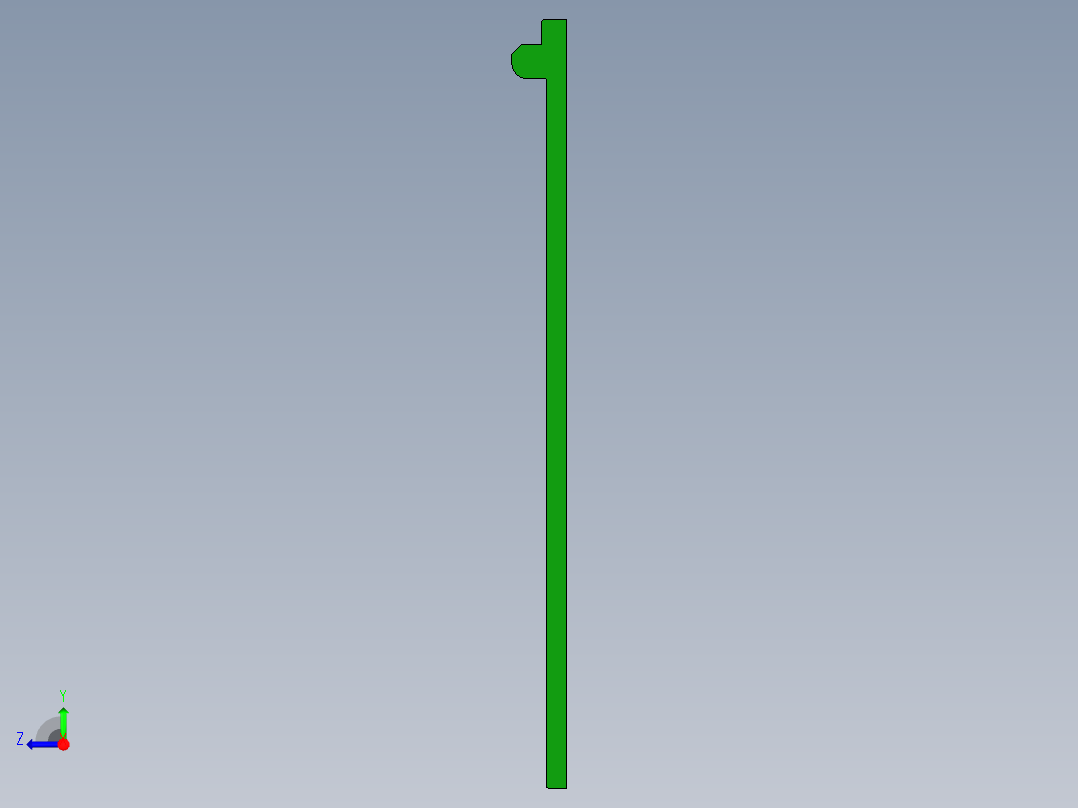 小尺寸电脑飞面开粗程序模型右视图