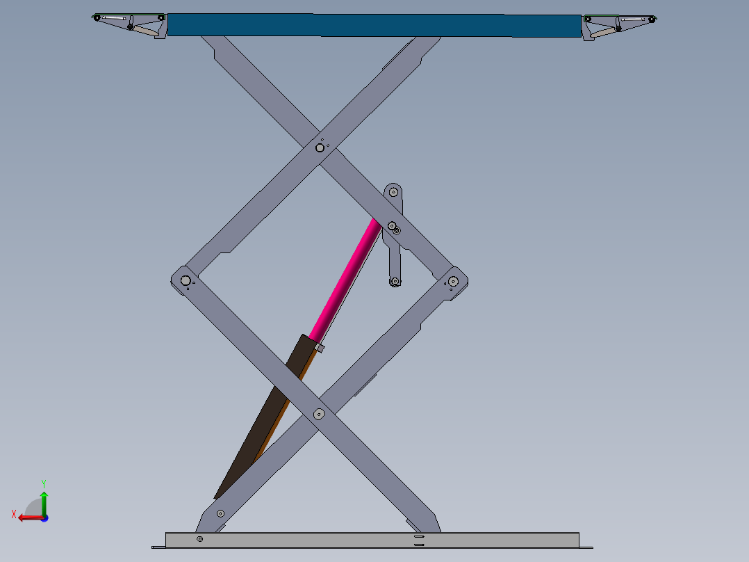 剪叉式升降机 、超薄剪举升机后视图