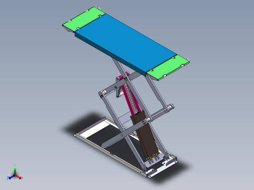 剪叉式升降机 、超薄剪举升机正等轴测缩略图