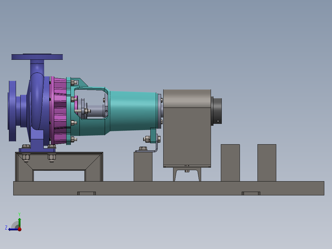 泵、水泵(73)右视图