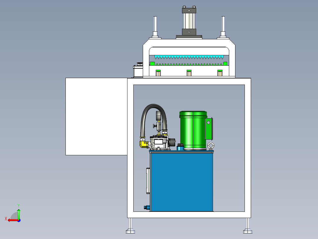 B2004237-打孔机成型机后视图