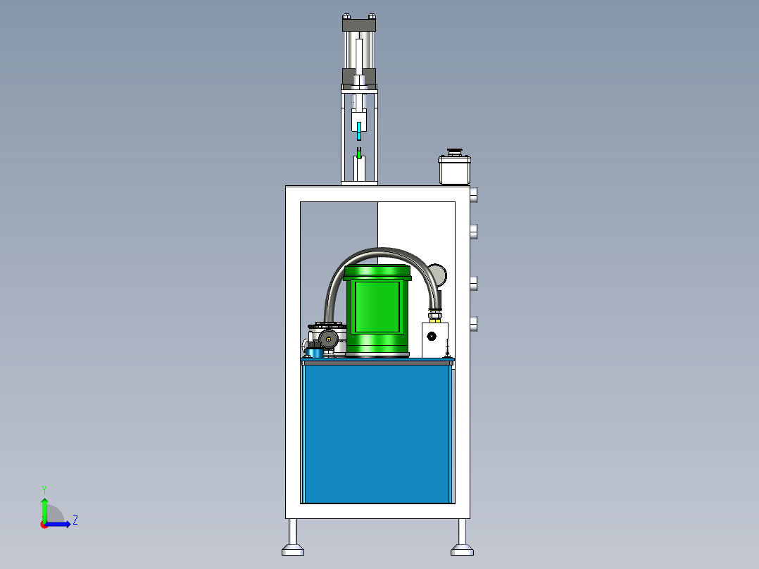 B2004237-打孔机成型机左视图