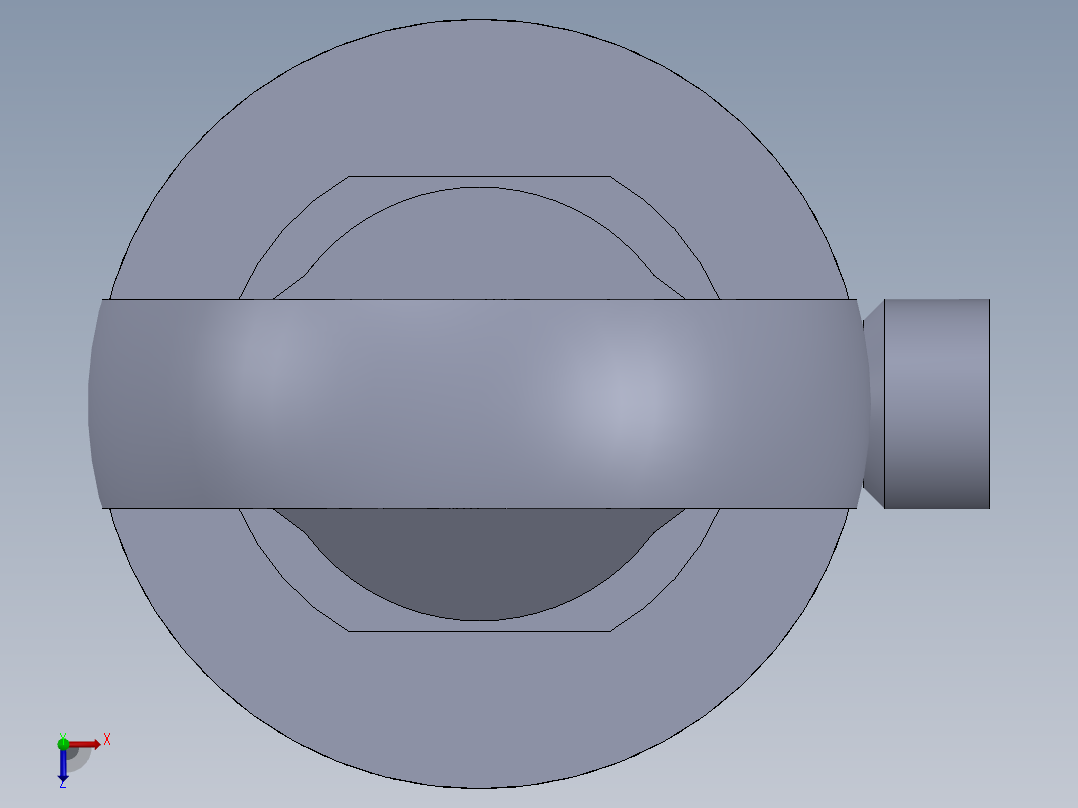 焊接式液压缸90x50x651-mm-1.snapshot.1俯视图