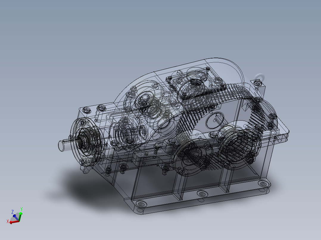 二级圆锥圆柱减速器