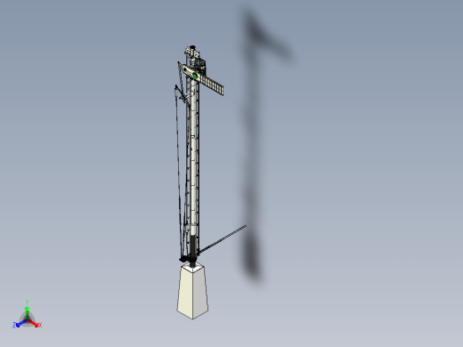 铁路信号灯3d模型 3D模型SolidWorks三维设计图
