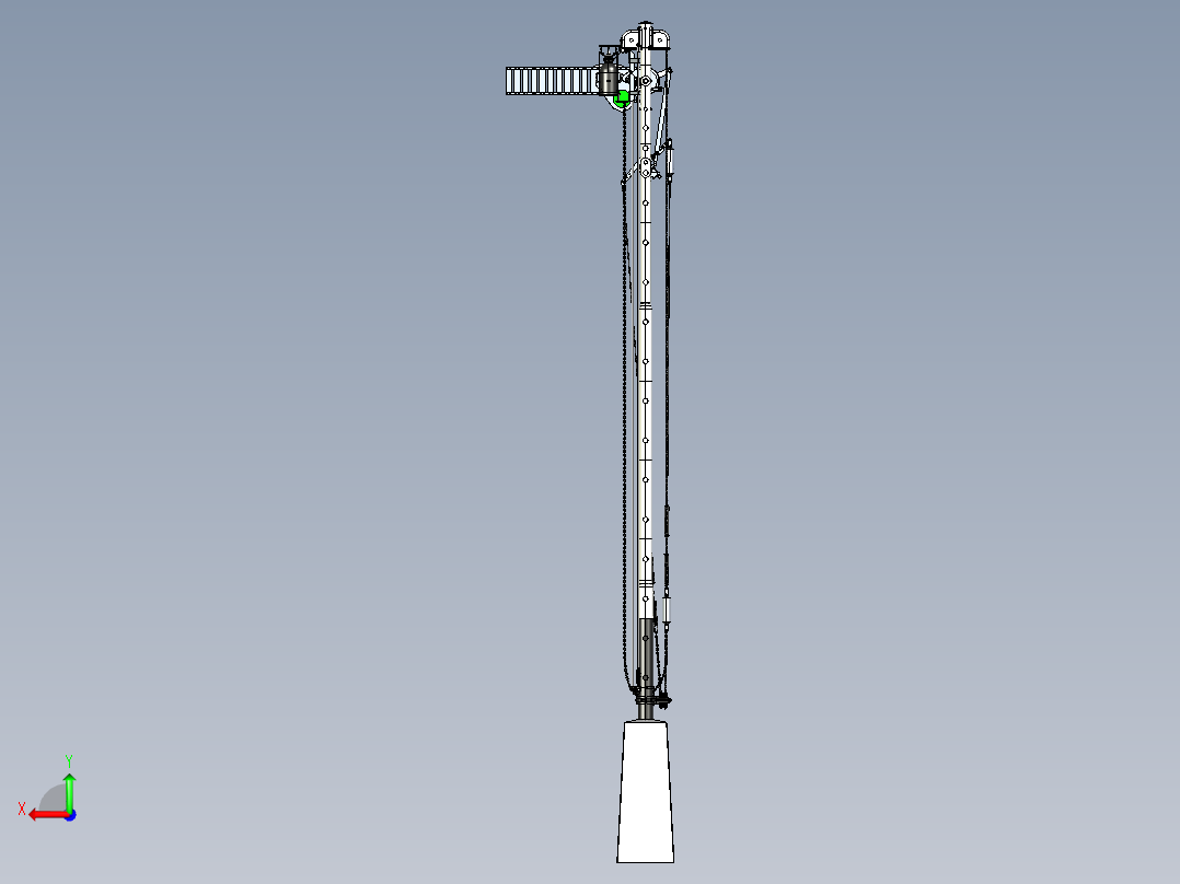 铁路信号灯3d模型 3D模型SolidWorks三维设计图后视图