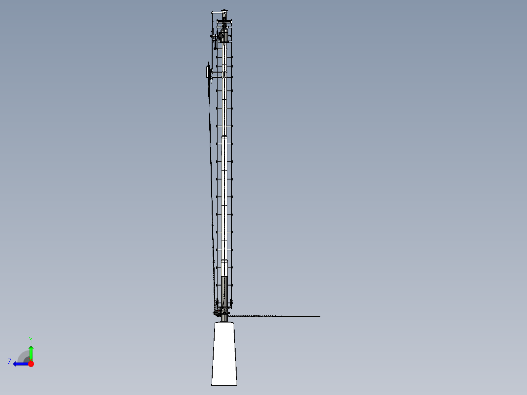铁路信号灯3d模型 3D模型SolidWorks三维设计图右视图