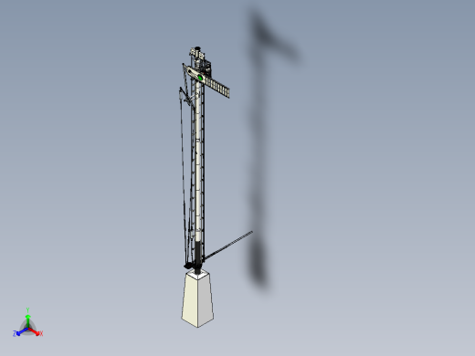 铁路信号灯3d模型 3D模型SolidWorks三维设计图正等轴测缩略图