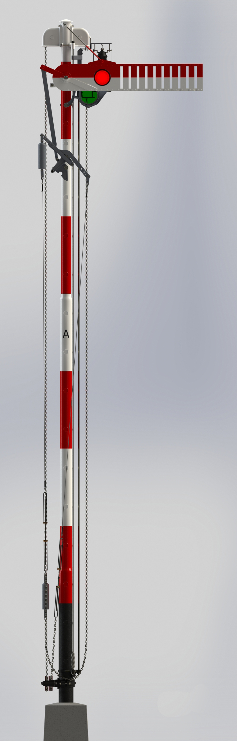 铁路信号灯3d模型 3D模型SolidWorks三维设计图
